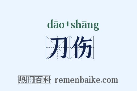 刀伤是什么意思的图片